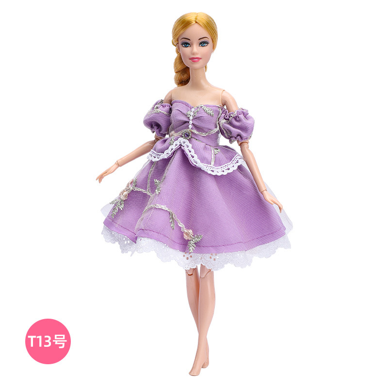 30cm Barbie muñeca ropa traje moda vestido princesa vestido encaje vestido niñas juguetes transfronterizos nuevo
