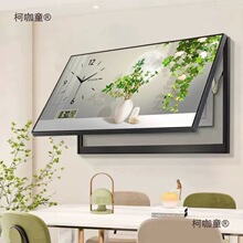 万年历大尺寸电表箱装饰画遮挡电源开关电闸盒免打孔时钟餐麦太保