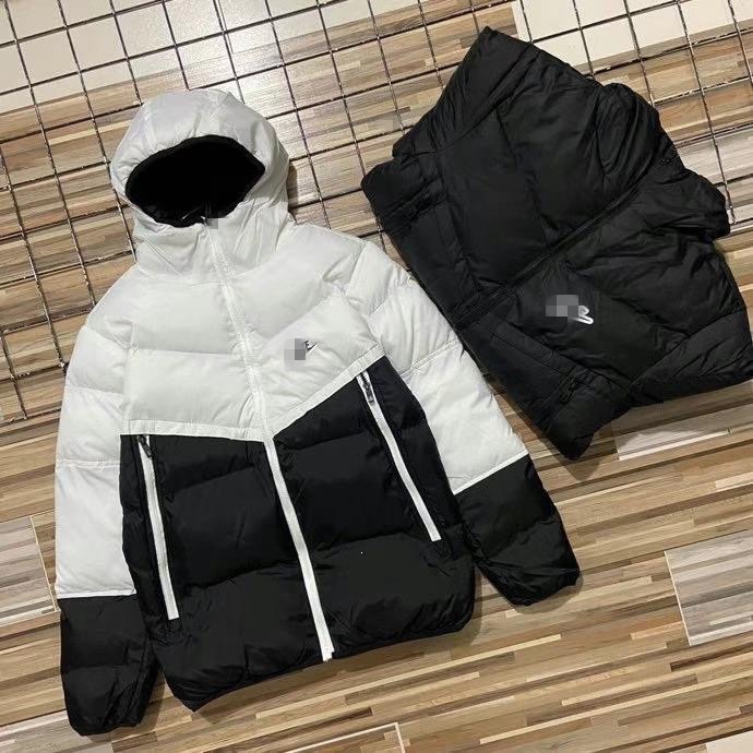 Autumn and Winter Thickened Cotton Coat for Men, Windproof and Warm Jacket, Hooded Loose Fashion down Jacket Cotton Coat