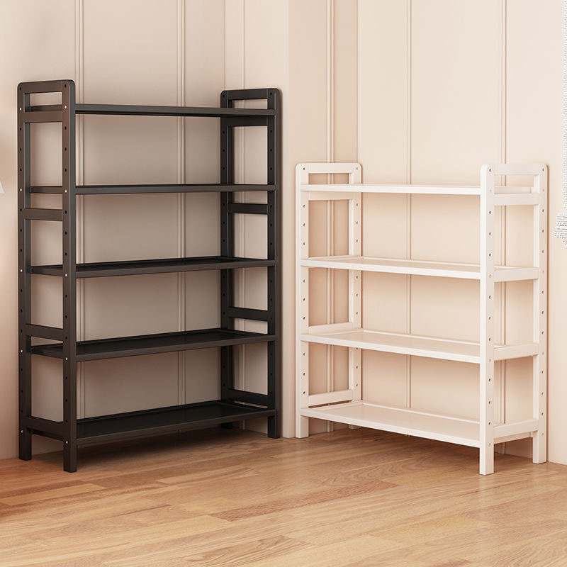 Bamboo Simple Bookshelf Floor-Standing Living Room Home Storage Rack Storage Rack Storage Multi-Layer Children's Bookcase Bedroom Shelf