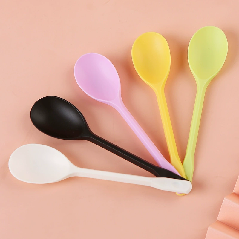 Disposable spoon, pack for ice cream for commercial use