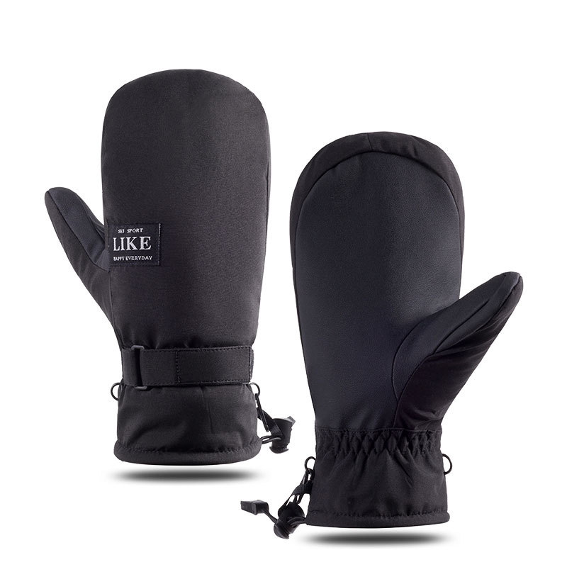 Unisex Ski Winter Outdoor Winddicht, wasserdicht Kältebeständig Dicke Ineinander greifen Warm Touchscreen Fahrradhandschuhe für Männer und_voghion.com