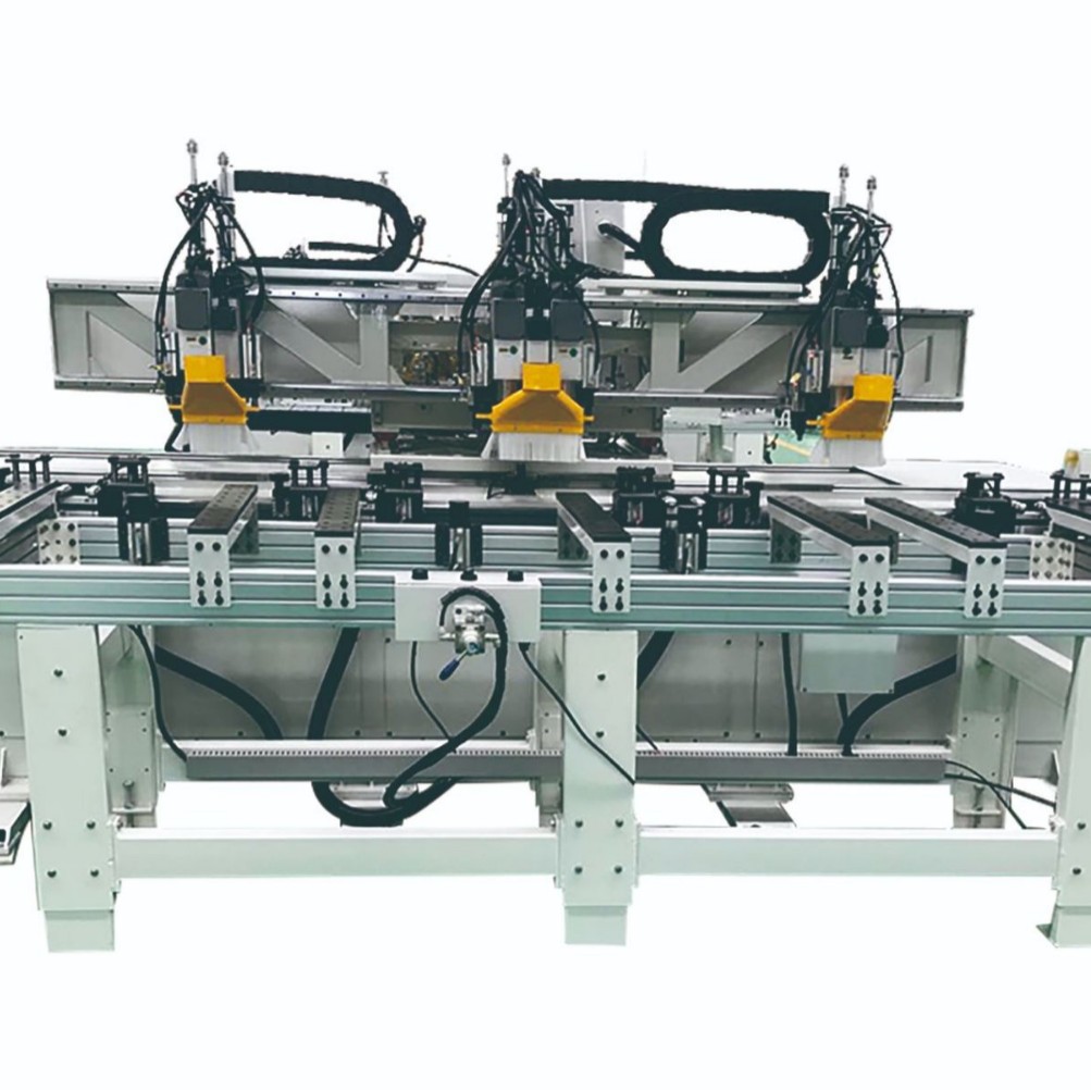 数控木门门套五金加工设备  门套锁舌合页加工中心DFH