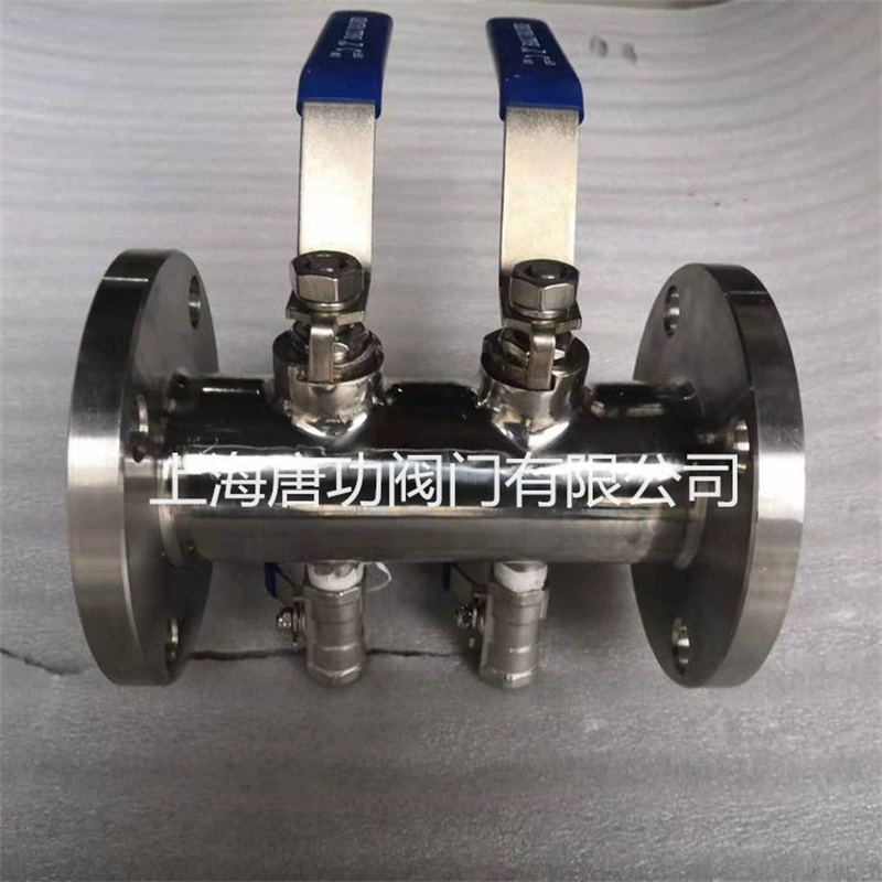 Двойной шаровой клапан из нержавеющей стали с двойной перегородкой DBB-16P, санитарный класс, полированный двойной блокирующий двойной выпускной клапан, двойное шаровое управление