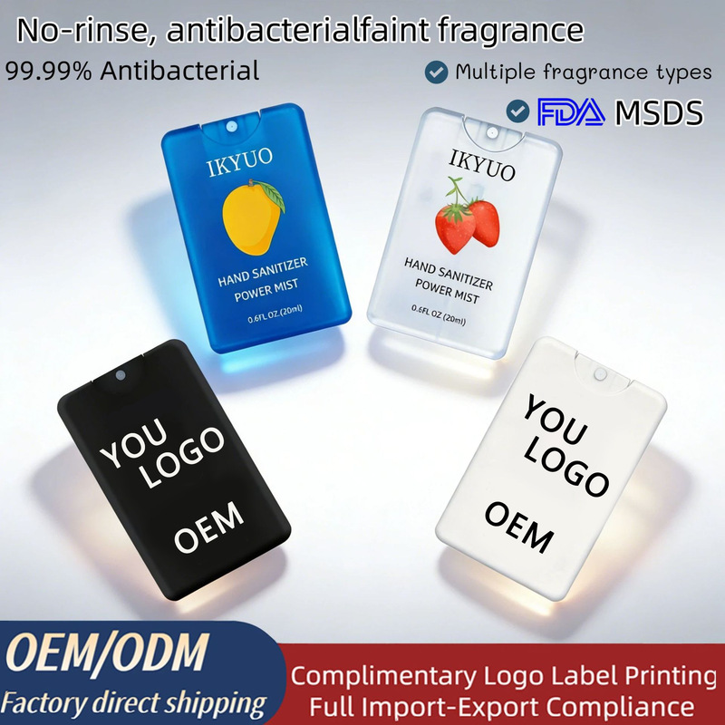 Hand Cleaning Alcohol Spray Cross-Border Portable Card-Type No-Rinse Hand Sanitizer Wholesale Hand Sanitizer Hand Cleaning Alcohol Spray Cross-Border Portable Card-Type No-Rinse Hand Sanitizer Wholesale Hand Sanitizer