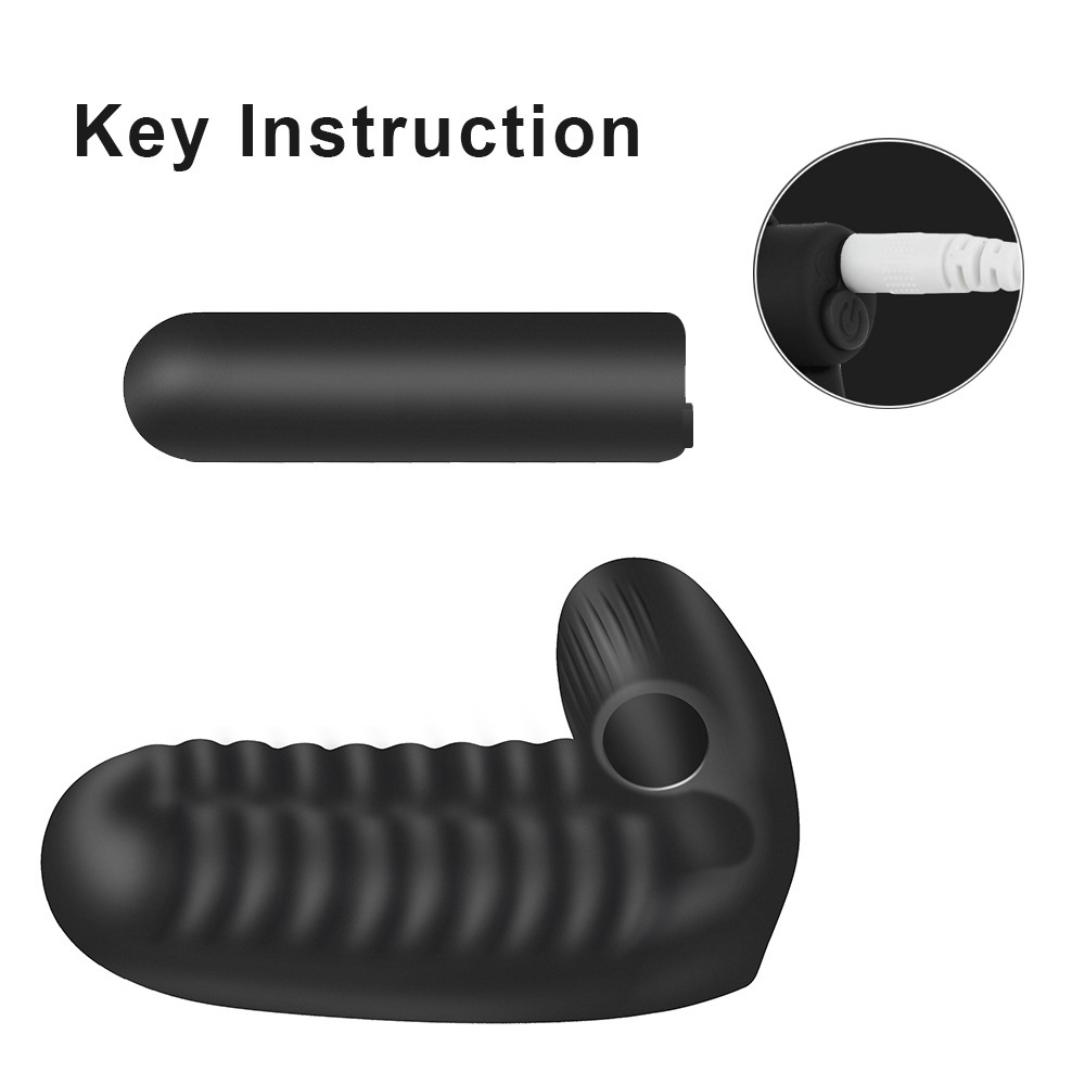 Genopladelig finger vibrator i silikone til par_voghion.com