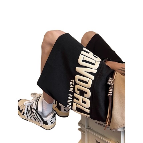 American sport shorts for men and women, loose casual five-pocket pants, summer black basketball pants, fashionable new stylish versatile