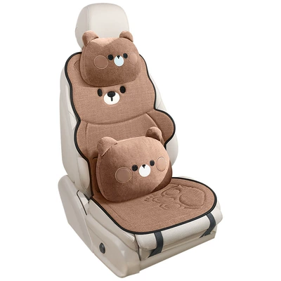 Universal seat cover – for All Seasons, Cartoon Design, Breathable Cotton