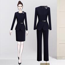 职业西装套装时尚气质女神范正装酒店前台面试通勤春秋接待工作服