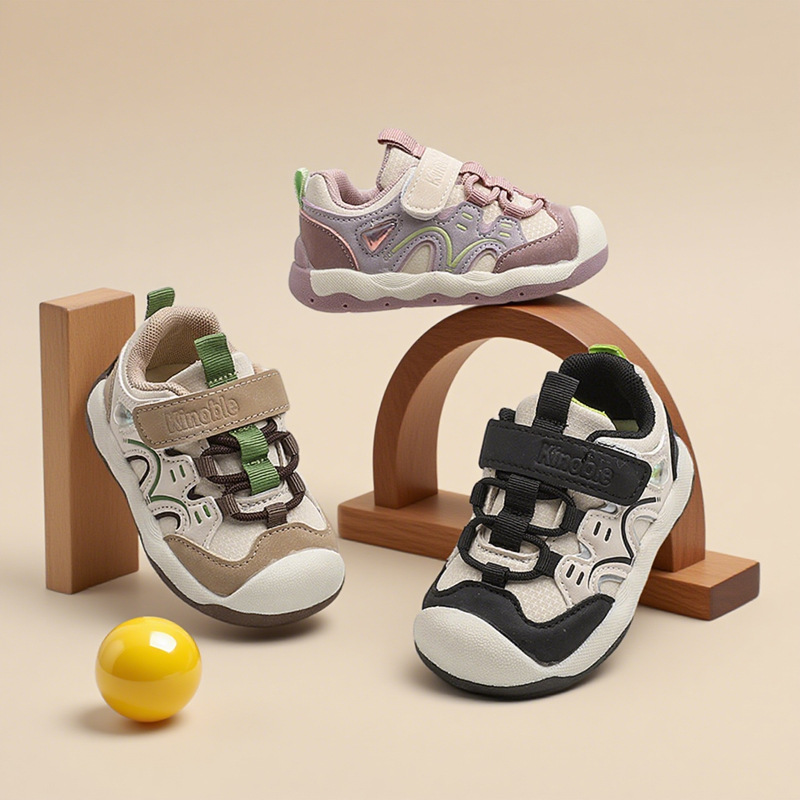 2025 New Autum Kidsren's Sports Shoes 1-2-3 Years Old Baby Toddler Shoes Soft Sole Boys and Girls Baby Functional Shoes