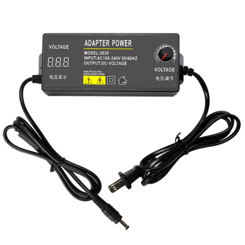 Power adapter 3-12V5A adjustable voltage stepless speed adjustable DC motor motor LED light adjustment 60W