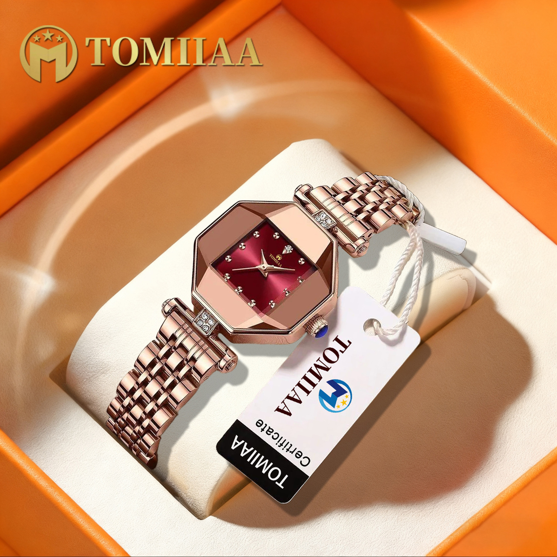 Tomiiaa Waterproof Women's Watch Square Small Green Watch Quartz Watch Douyin Hot Style Aliexpress Dropshipping