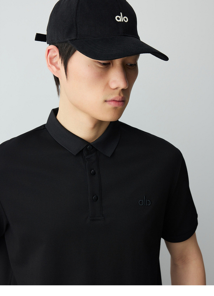 Áo polo nam pique cổ bẻ thêu nổi họa tiết, kiểu dáng công sở thông minh — màu xanh lá cây nhạt chi tiết 26