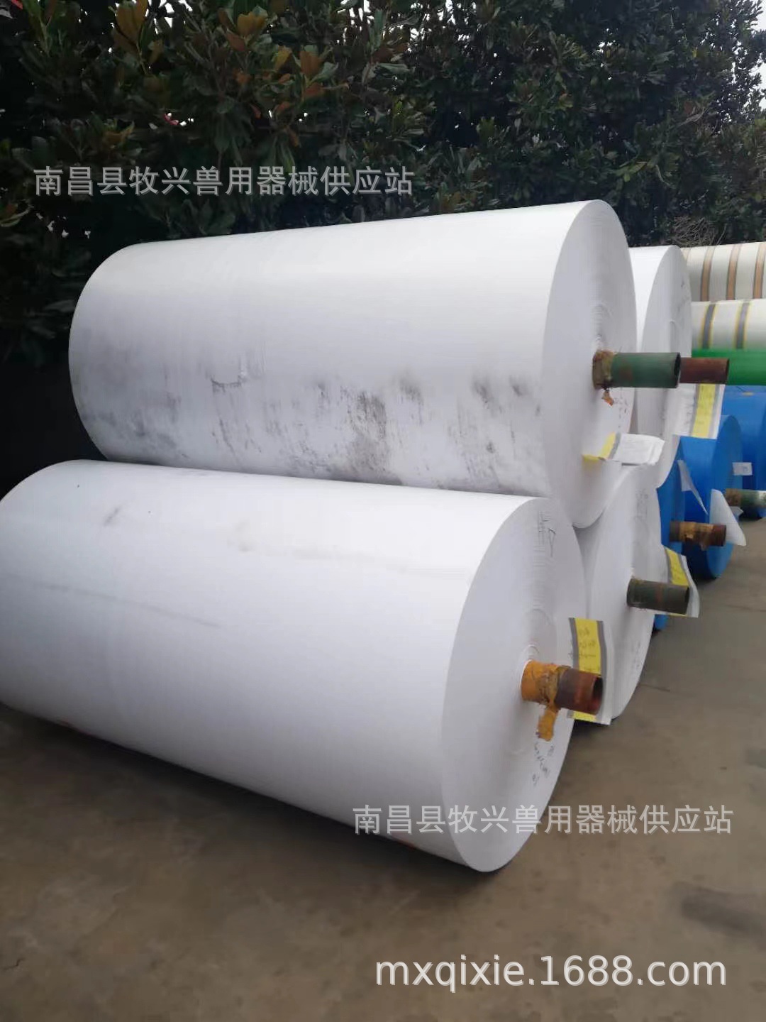 Granja de cerdos máquina de laminación resistente a la intemperie tela de Taiwán PE máquina de tela hebilla de motor granja rollo de cortina de película de cría de animales, crianza