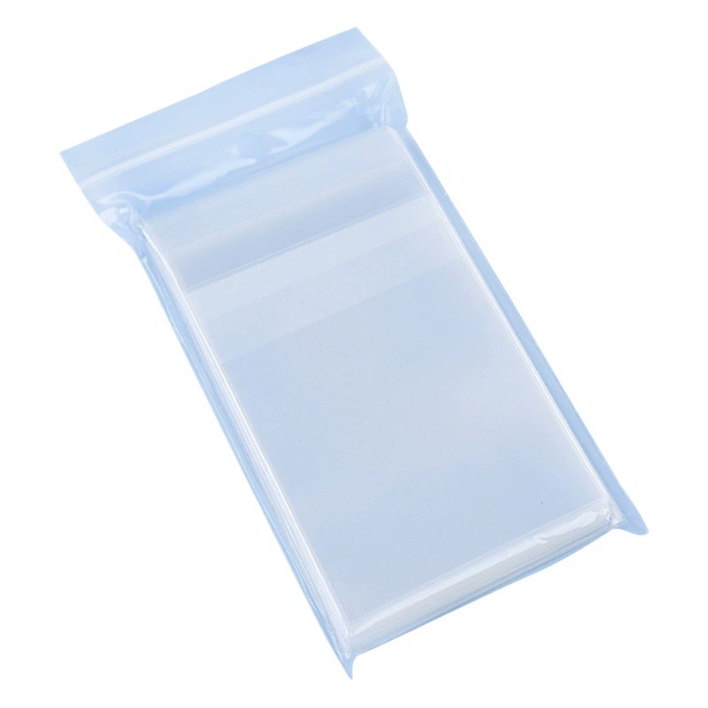 Оптовая продажа CPP прозрачный 20 Silk Polaroid Квадратная маленькая карта квадратная карта Пленка для карты защитная самоклеящаяся сумка Самоуплотняющаяся сумка A5