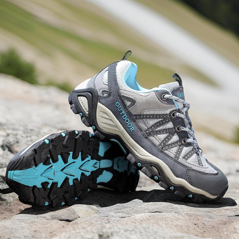 2025 primavera y otoño transfronterizos zapatos de montaña resistentes al desgaste zapatos deportivos casuales al aire libre de malla zapatos de senderismo transpirables