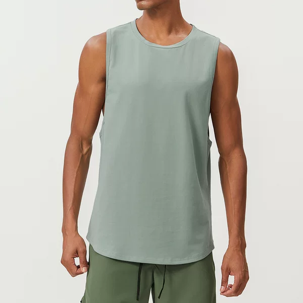 Cross-Border Supply Skin-Friendly Running Sports Breathable Vest Cotton Moisture-Wicking Casual Sports Basketball Vest 1001