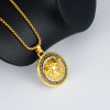 Accessory, necklace hip-hop style, pendant, European style, 750 sample gold