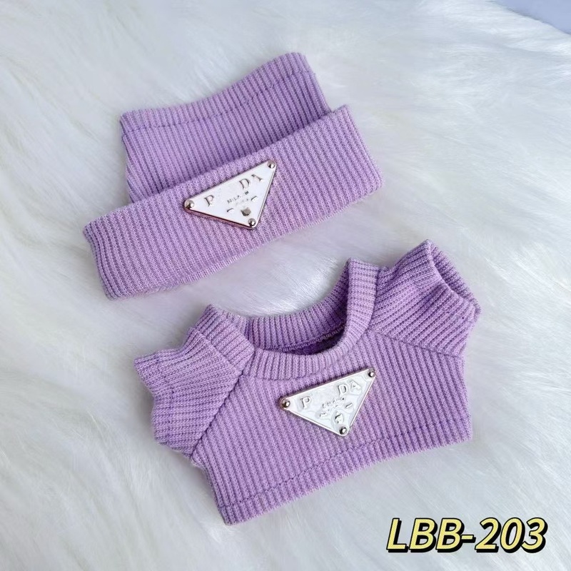 仅售衣服一二三代Labubu衣服挂件拉布布娃衣欢乐玩偶潮流大版套装|undefined