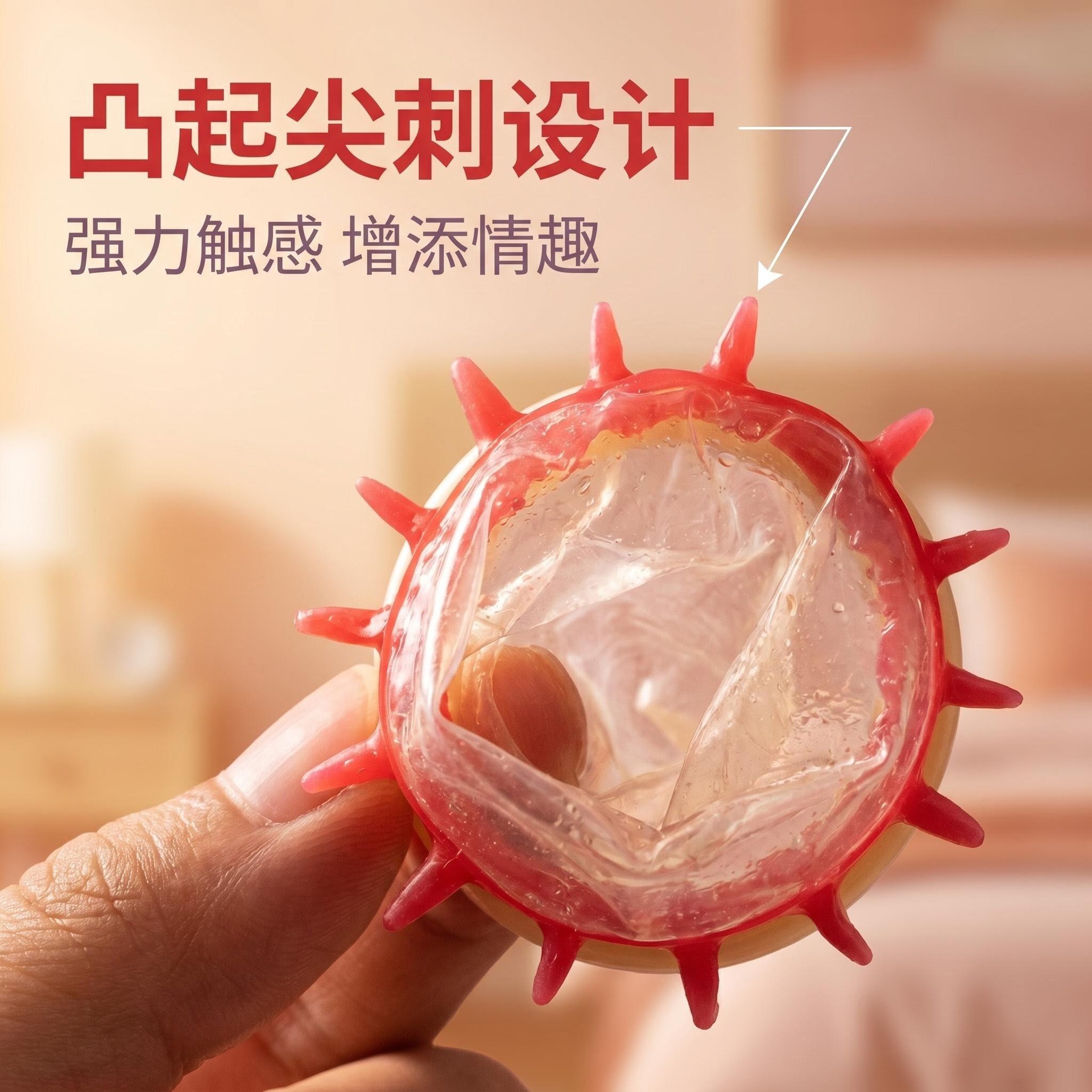 2 thorny sex condoms