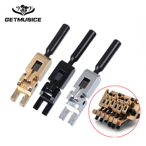 Electric guitar double rocking bridge vibrato lower strings double rocking bridge pressing iron block guide string guitar accessories black gold chrome