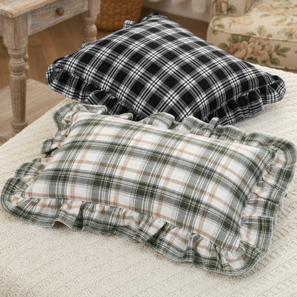 Transfronterizos Inglés nórdico ins tejido lápiz de loto falda almohada retro sala de estar sofá almohada decoración del hogar