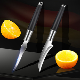 German black color wood stainless steel orange meat with light luxury fruit stripper kitchen thickened fruit knife