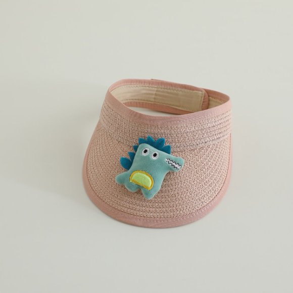 Sombrero solar para niños sombrero de paja de verano bebé gorra de paja de dibujos animados encantador sombrero de sol bebé transpirable de verano