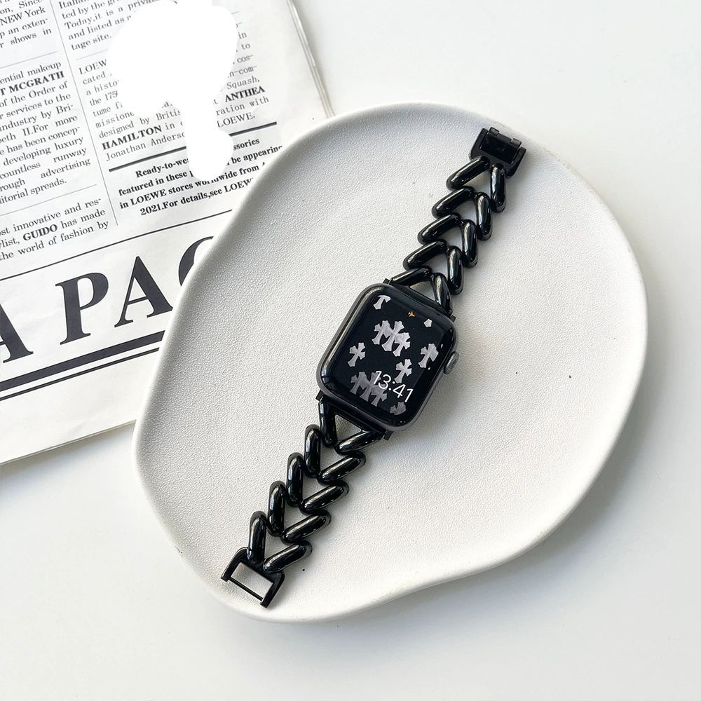 Подходит для Apple Watchs10 Apple Watch iwatch456789 поколения SE ремешок любовь металлический ремешок