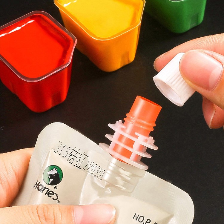 Mali brand water powder pigment supplement pack, extruded 100ML bag concentrated advertising paintin