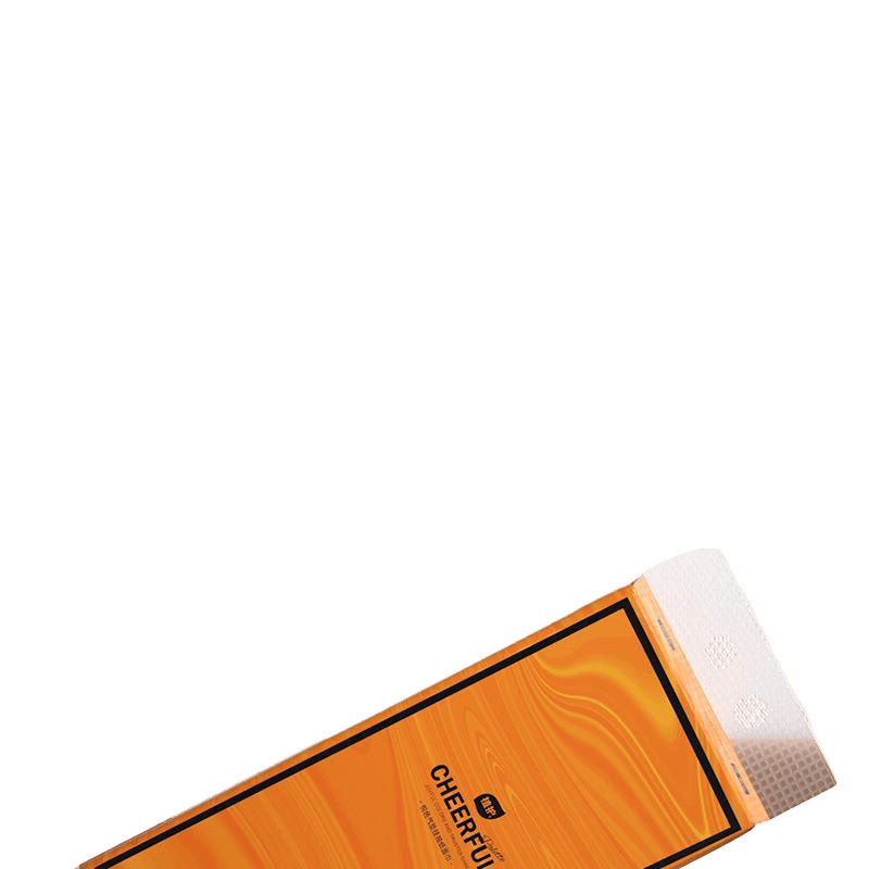 Paquete de papel cojín de aire dulce naranja grande colgante tipo de papel de extracción colgante tipo de papel de extracción doméstico caja completa servilletas al por mayor