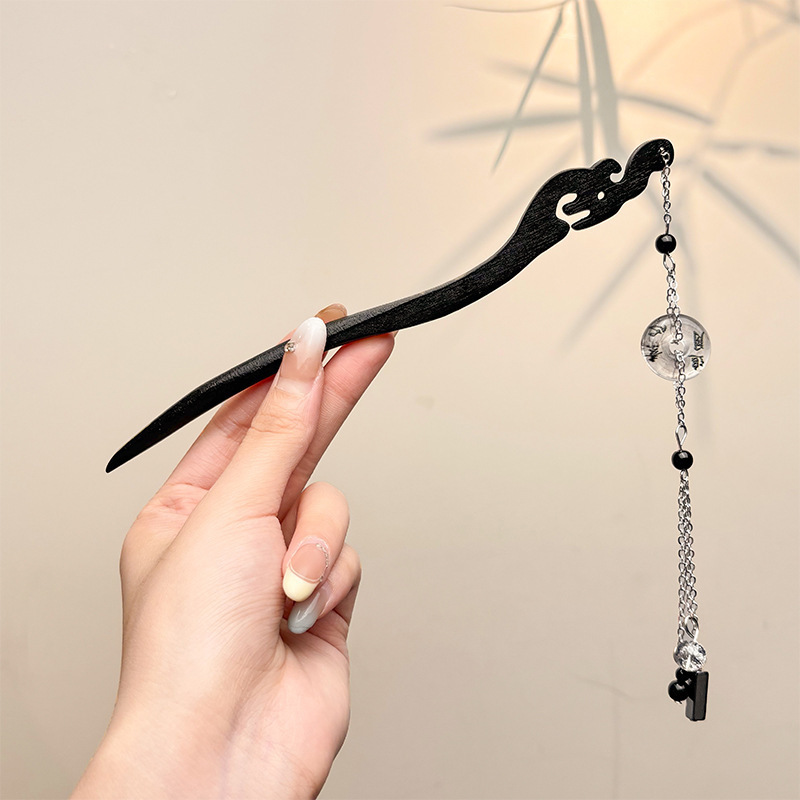 El nuevo país viento inmortal qi fluye pinzas de cabello para mujeres elegantes estilo antiguo paso de agitar cheongsam piezas de cabello de cabello diario estilo chino clásico pinzas de cabello