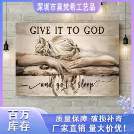 欧式古典风实木内框画芯外贸跨境帆布油画沙发背景挂画客厅装饰画