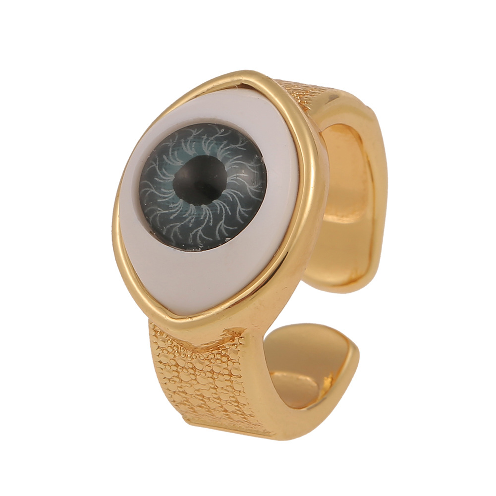 18k Brand New Retro Devil's Eye Bague En Cuivre En Gros Bonjour Bijoux display picture 3