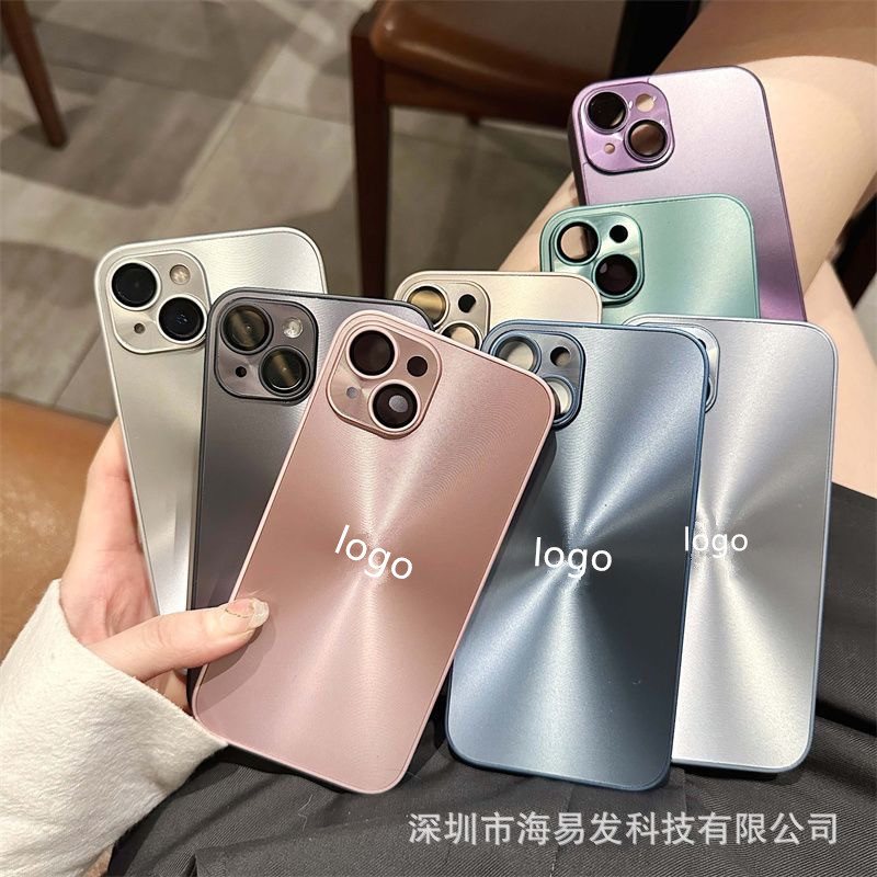 Suitable for Apple 17 Promax Cd Pattern Phone Case, iPhone 16 Comes with Lens Film, 15 Aurora Laser Protective Case