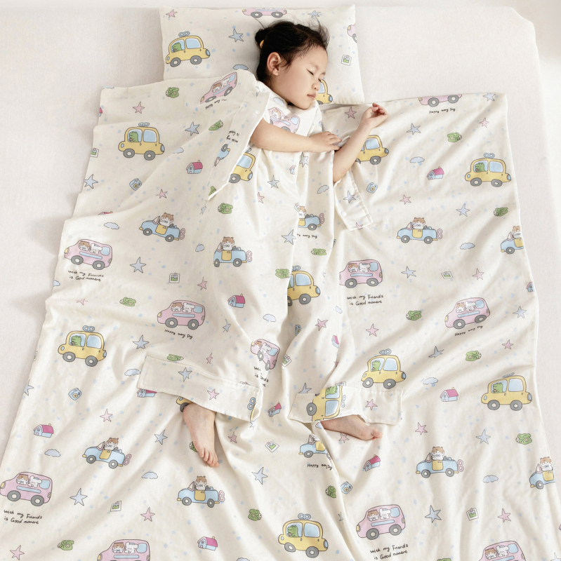 夏用子供用寝袋、赤ちゃん用薄手綿ガーゼ、中型および大型の子供用ベビーアンチキックキルト、オールシーズン対応|undefined