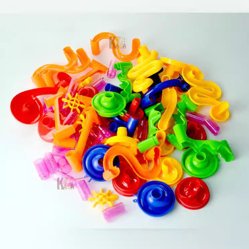 Orbital Building Blocks Ball 105PCS Three-dimensional Maze 3D Pipe DIY Enlightenment Puzzle Building Blocks Cross-Border Toys