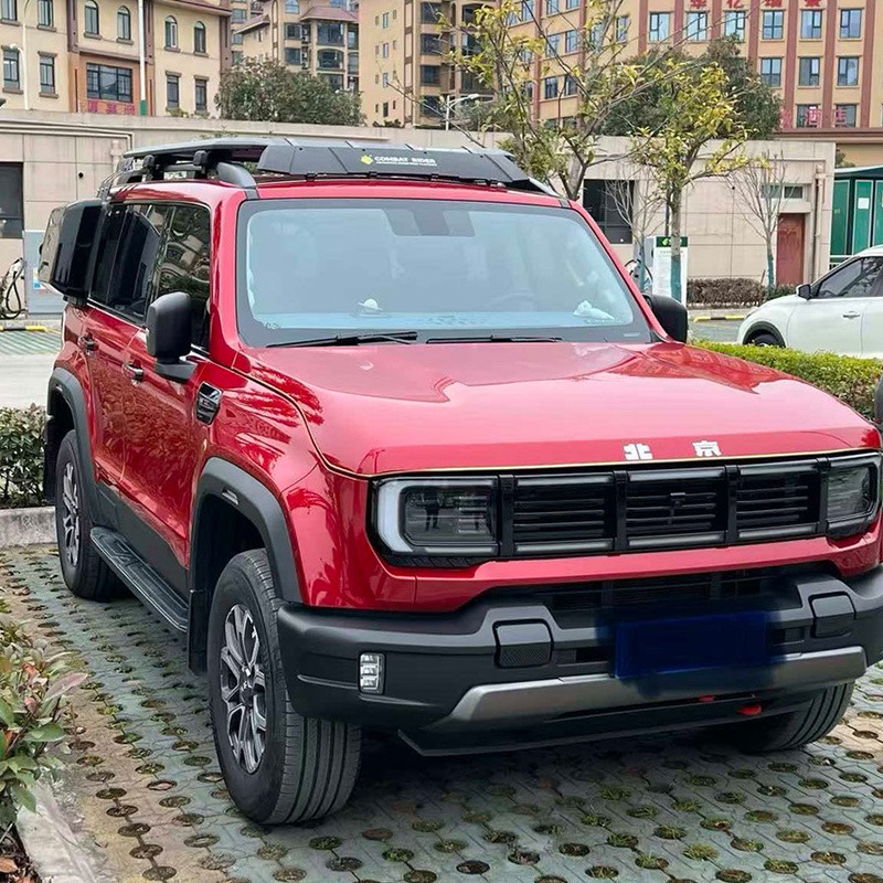 Beijing BJ40 roof rack side ladder schoolbag side account explorer car modified aluminum alloy roof platform