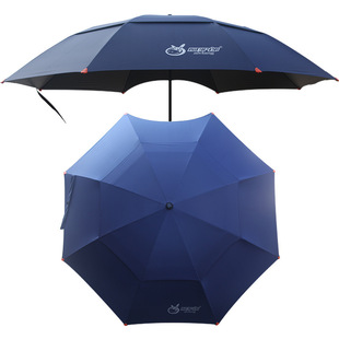 Fishing Umbrella Large Fishing Umbrella 2023 New Model Black Coating Uv Protection Rainproof Ultra-Light Double-Layer Universal Outdoor Umbrella