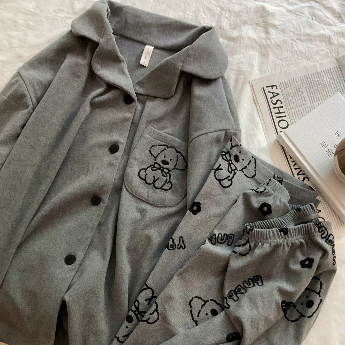 【드롱】회색 강아지