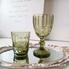 Ancient Red Wine Cup INS Wind Cup Glass glass European European retro green cold drink cup champagne cup