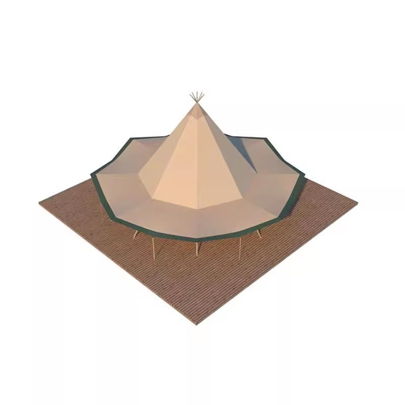 Tentas indias al aire libre camping ocio pirámide red tent bar fiesta de lujo salvaje fábrica personalizada