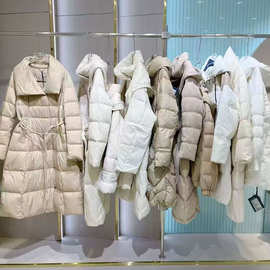 皮草法国大山新款时尚大码羽绒服韩版中长款大衣品牌折扣货源批发