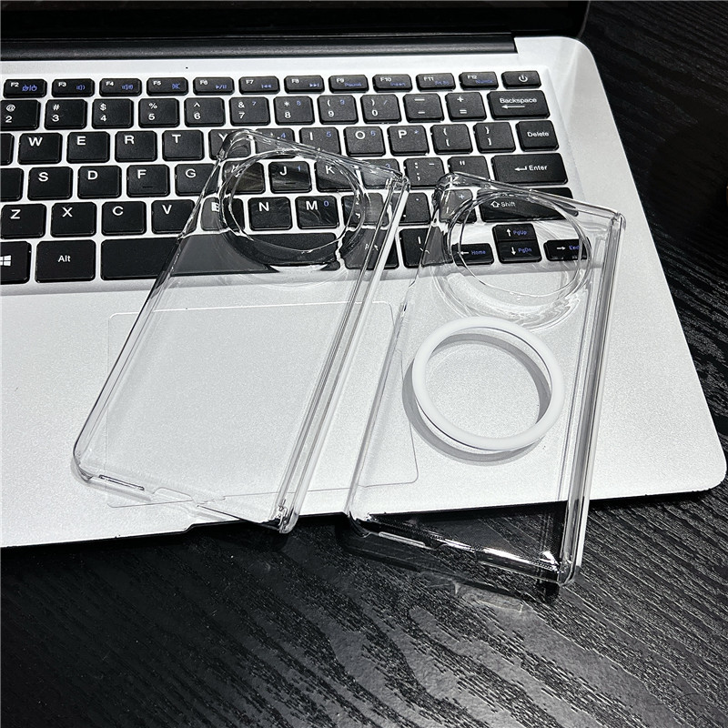 适用华为MateX6磁吸手机壳V5折叠PC保护套Zfold7透明双中轴Xfold5
