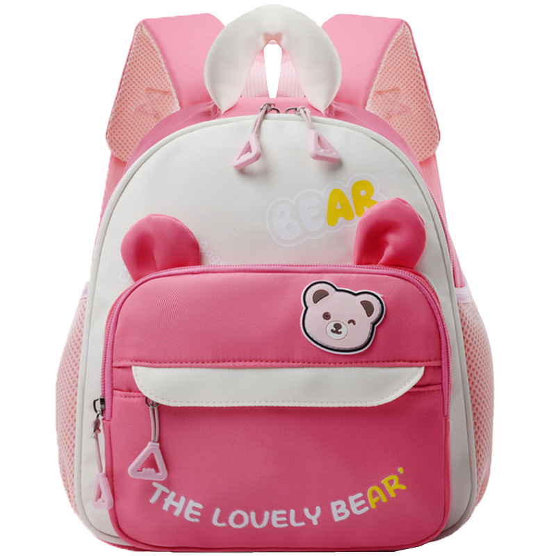 Mochila de jardín de infantes, mochila de dibujos animados para niños pequeños, nueva mochila de preescolar ventilada para niñas, mochila ligera