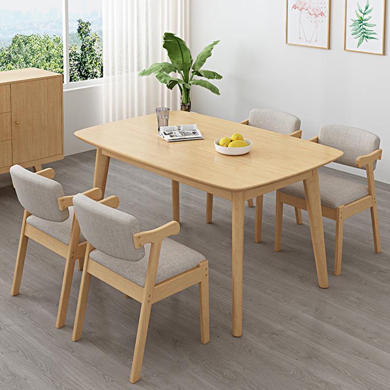 Nordic Household Small Apartment Rectangular Simple Dining Table Rental Simple Table and Chair Combination Set