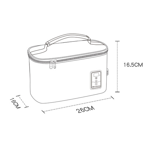 Portable insulated bag, large capacity, outdoor picnic food heating insulated bag, multi-functional bottle, wet tissue heating bag