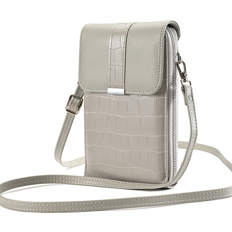 Bolso de las mujeres 2023 nuevo cinturón hebilla bolsa cubierta bolso de las mujeres cocodrilo patrón billetera multifuncional mini bolso del teléfono