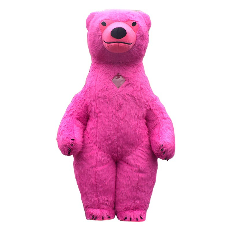 Надувной костюм полярного медведя, большой белый медведь, костюм для выступлений на День защиты детей, костюм-кукла, тематический костюм для игр, новая модель 2024 года