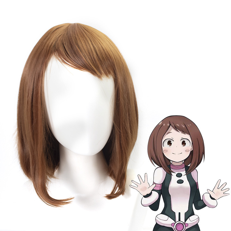 我的英雄學院 麗日禦茶子假發 動漫COS假發 跨境專供假發現貨批發